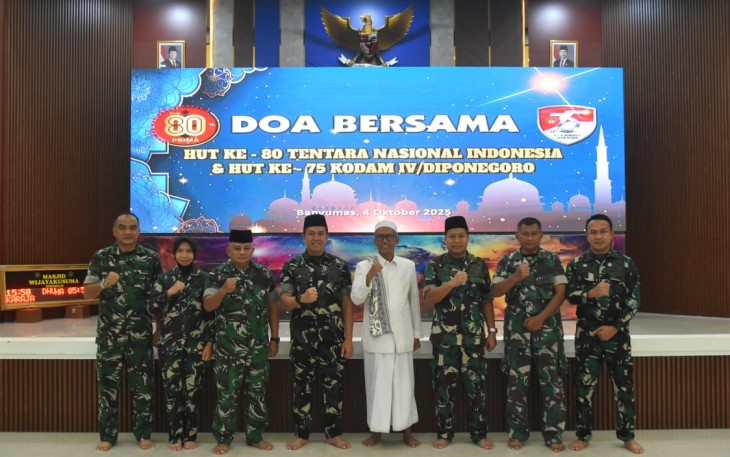 Doa Bersama Prajurit Wijayakusuma Warnai Peringatan HUT TNI dan HUT ke-75 Kodam IV/Diponegoro