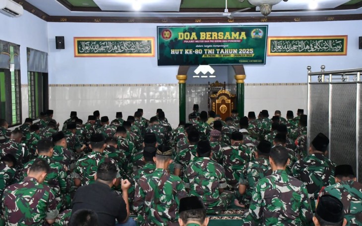 Doa bersama prajurit Kodim 0802/Ponorogo 