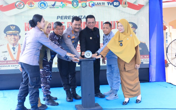 Wabup Bintan Dampingi Gubernur Kepri Launching Kampung Pangan Laut di Pengudang