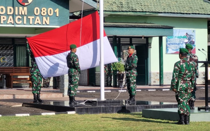 Upacara 17-an di Kodim Pacitan 