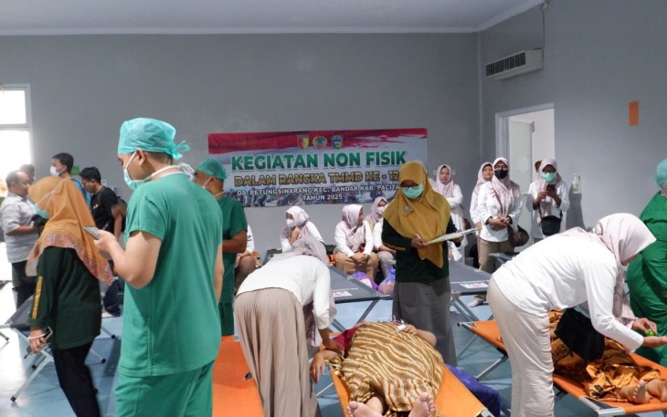 Pelayanan KB MOW Sasaran Non Fisik TMMD ke 126 Kodim Pacitan 