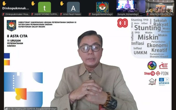 Direktur Sinkronisasi Urusan Pemerintahan Daerah III Ditjen Bina Pembangunan Daerah Kementerian Dalam Negeri, TB. Chaerul Dwi Sapta