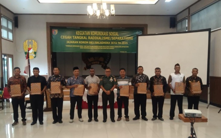 Sinergi komponen bangsa tangkal radikalisme di Makorem 083/Bdj, Kamis (20/11)