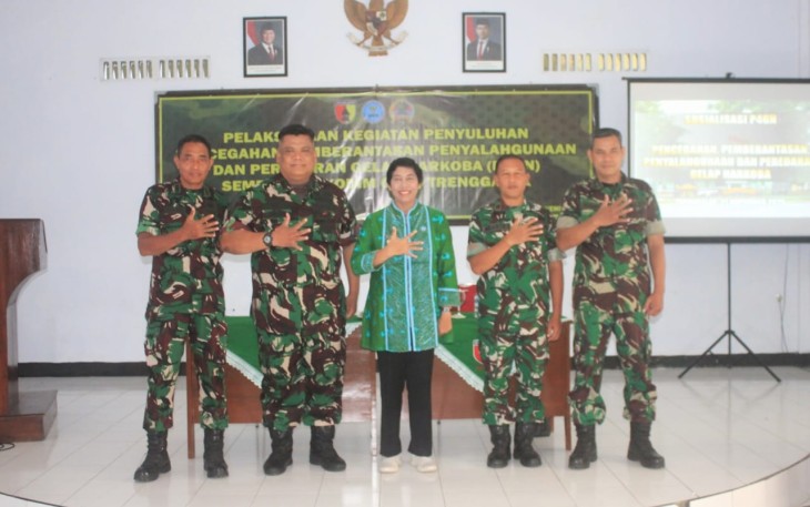 Kodim 0806 dan BNN Trenggalek Perkuat Sinergi Perangi Narkoba Lewat Penyuluhan P4GN