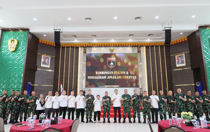 Kodam XIX/Tuanku Tambusai Gelar Sosialisasi Aplikasi CoreTax Bersama Kanwil DJP Riau