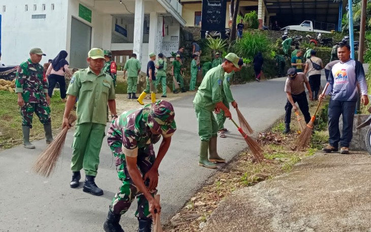 Karya bakti tiga pilar di wilayah desa binaan 