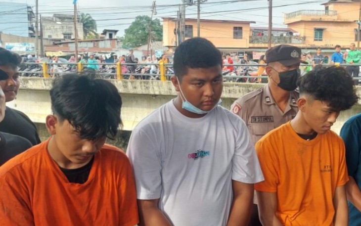 Tiga Orang Pelaku Begal Berhasil Ditangkap Polsek Delitua.