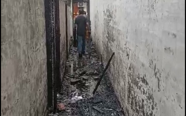 Salah Satu Lokasi Musibah Kebakaran Rumah Warga.