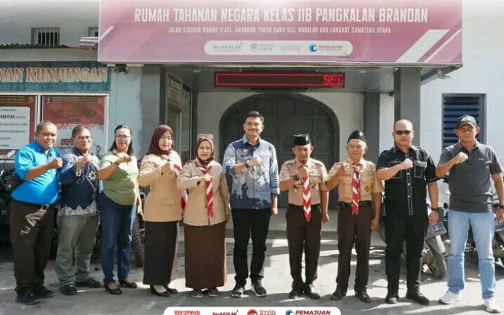 Momen di Rutan Pangkalan Brandan Usai Gelar Rencana Gugus Dharma