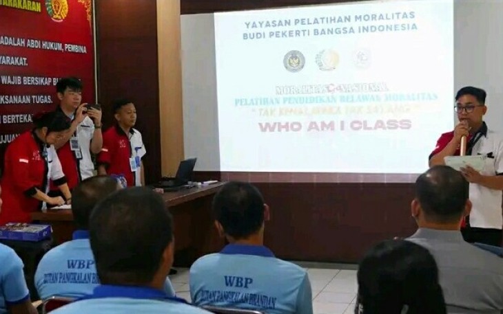 Kegiatan di Rutan Pangkalan Brandan dalam Pendidikan Moralitas Bekerjasama dengan YPMBPBI