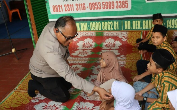 Kapolrestabes Medan Kunjungi Panti Asuhan Al-Marhamah.