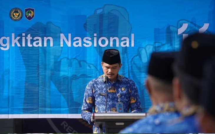 Karutan Pangkalan Brandan Erwin Siregar Pimpin Upacara Peringatan Harkitnas ke-117 Tahun 2025