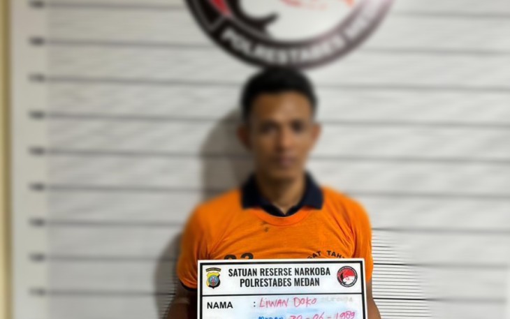 Diduga Pengedar Sabu Ditangkap Sat Reserse Narkoba Polrestabes Medan