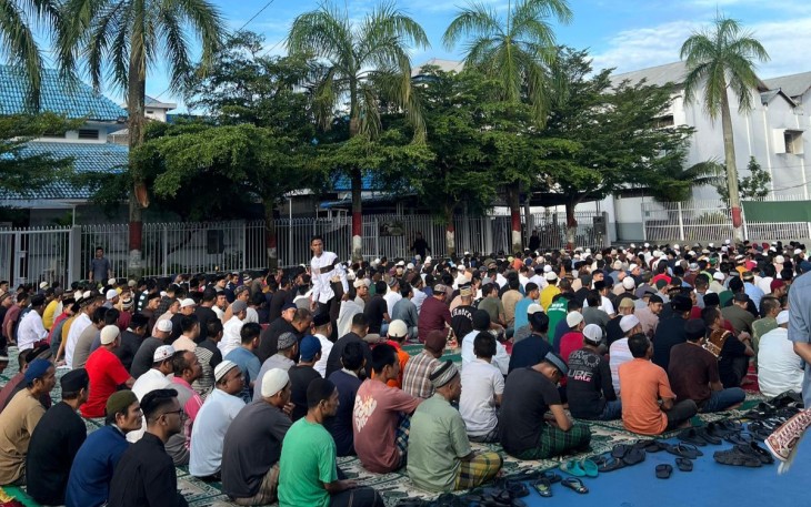 Rutan Kelas I Medan Gelar Sholat Idul Adha 1446 H
