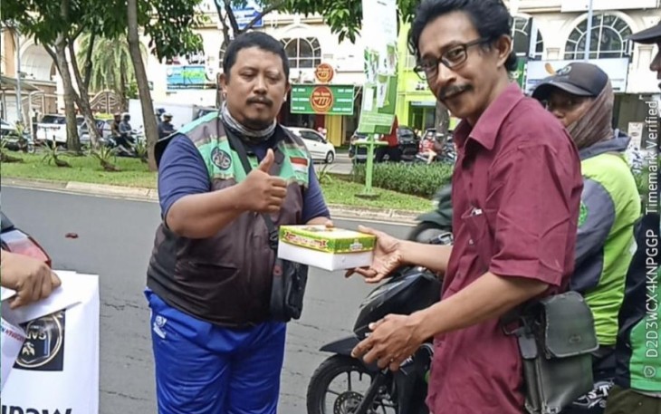 Nasi kotak Jum'at Berkah Media Gakorpan & TV Gapta