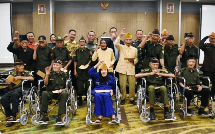 Halal bihalal bersama veteran diwilayah Banyumas. 