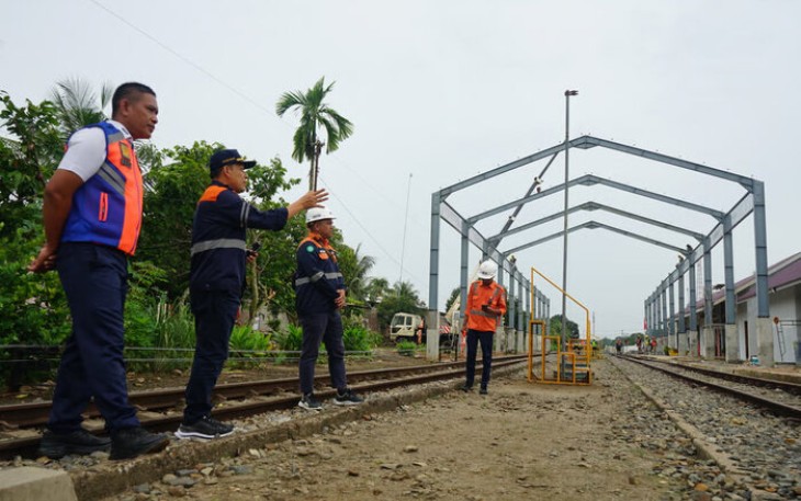 KAI Divre I Sumut Tata dan Perluas Stasiun Lima Puluh