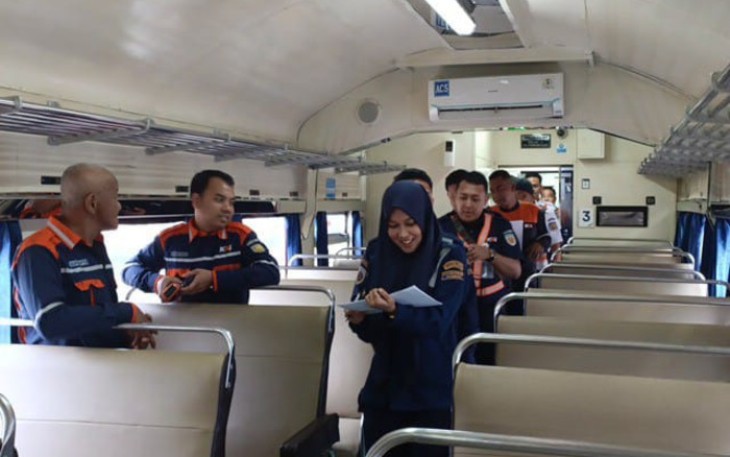 KAI Divre III Palembang Rampcheck SPM di Stasiun dan Kereta Api