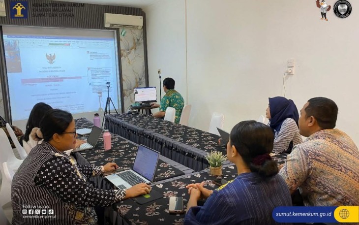 Rapat harmonisasi terhadap Rancangan Peraturan Wali Kota (Ranperwal) Sibolga tentang Penyelenggaraan Koperasi Kelurahan Merah Putih, pada Kamis, 31 Juli 2025. 