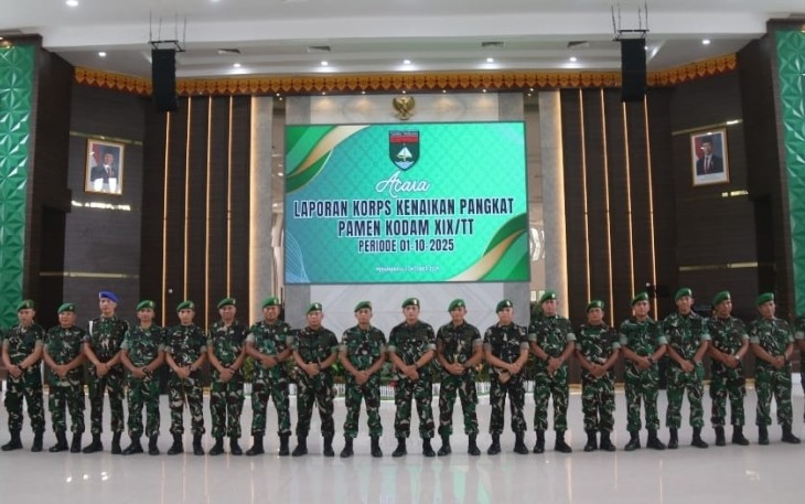 Upacara KORPS Kenaikan Pangkat Perwira Menengah
