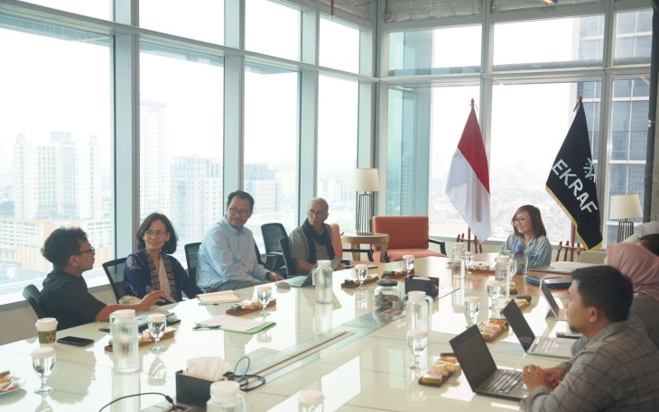 Wamenekraf Irene Umar audiensi dengan B Film School dukung vokasi perfilman cetak talenta kreatif siap kerja, Jakarta, Kamis (3/7/2025).