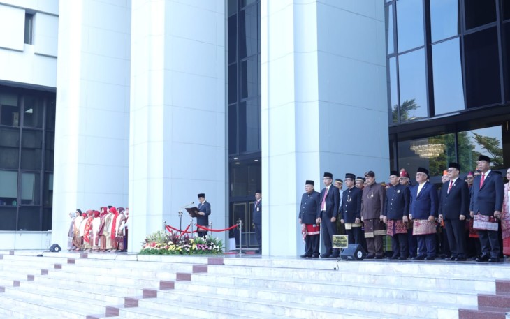 Ketua MA saat Jadi Pembina Upacara HUT ke-80 RI