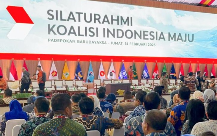 Silaturahmi Kebangsaan Koalisi Indonesia Maju (KIM) yang digelar Presiden RI Prabowo Subianto di Hambalang