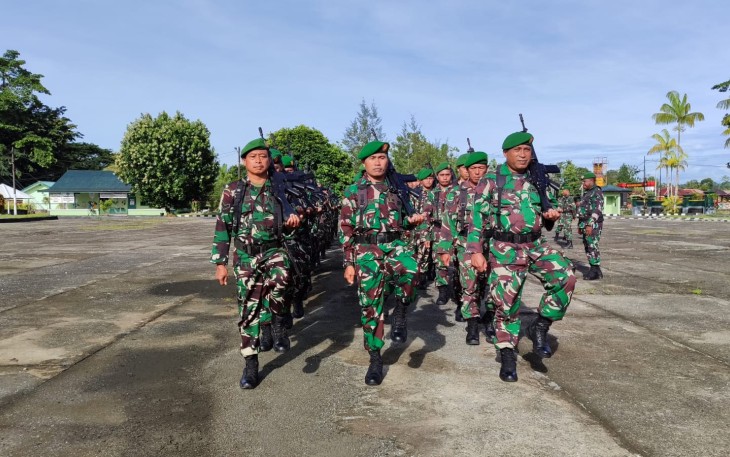 Kodim 1710Mimika Gelar Latihan PBB