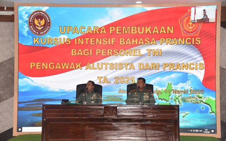 Kursus Intensif Bahasa Prancis Bagi Personel TNI Resmi Dibuka