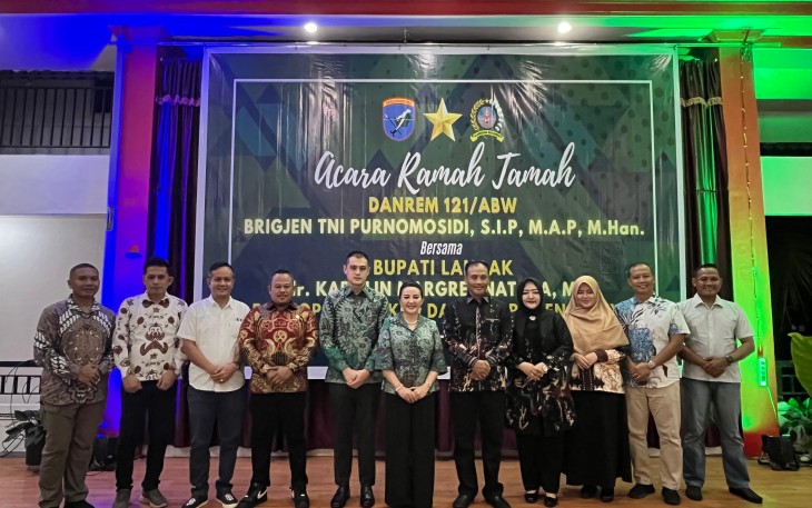 Danrem 121/ABW Siap Sinergi Dengan Forkopimda Kabupaten Landak 