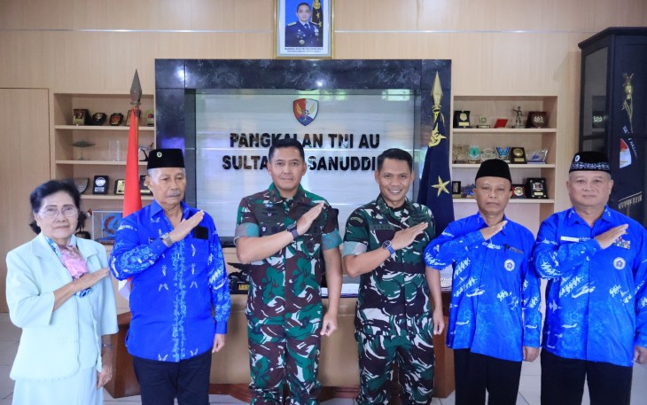 Danlanud Sultan Hasanuddin Terima Audiensi Ketua PPAU Cabang 50 Makassar
