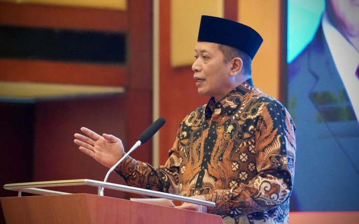 Menkop, Ferry Juliantono pada acara Temu Mitra Lembaga Pengelola Dana Bergulir (LPDB) Koperasi, di Jakarta, Kamis (20/11).