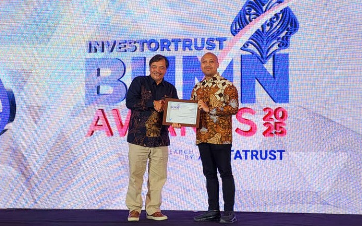 MIND ID dianugerahi penghargaan Excellence in Strategic Mining Consolidation dalam ajang BUMN Awards 2025 (Sumber: Mind Id)