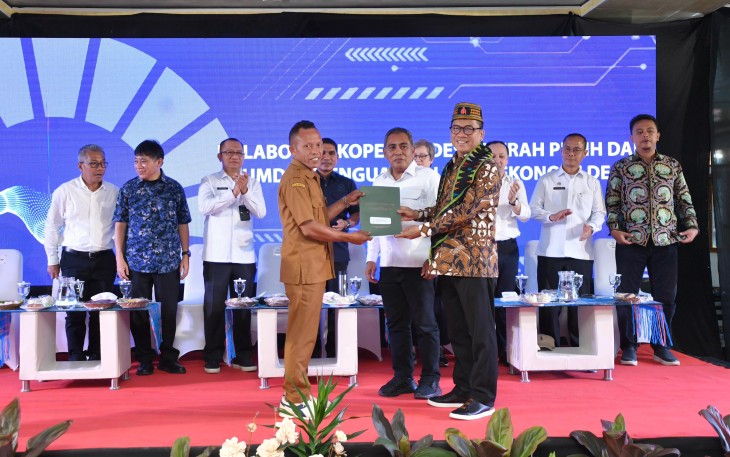 Mendes Yandri dalam Diskusi Ketahanan Pangan dan Ekonomi Hijau Desa di Kabupaten Manggarai Barat, Senin (23/6/2025).