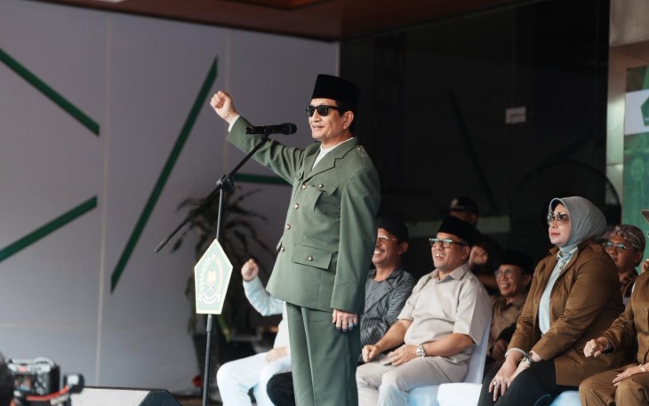 Menag Nasaruddin, dalam kegiatan Bersepeda Onthel Bersama Guru Lintas Iman, di Jakarta, Minggu (23/11/2025).