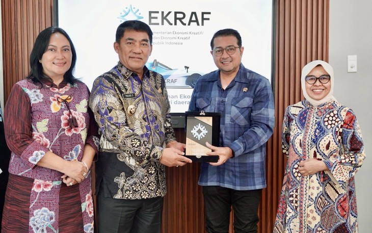 Menekraf Riefky saat Terima Audiensi Gubernur Sulut, Tekankan Pentingnya Pembentukan Dinas Ekraf