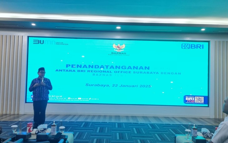 Baznas Jawa Timur dan BRI telah melakukan MoU untuk kerjasama meningkatkan program kemaslahatan umat