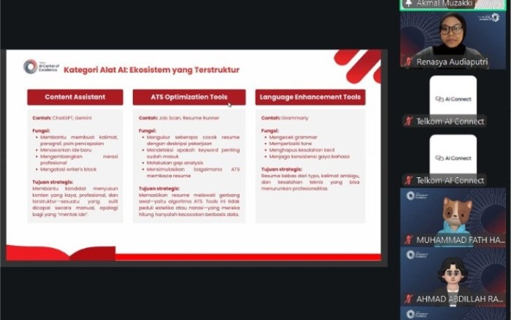 Sesi interaktif bersama pembicara Career Preparation, Akmal Muzakki