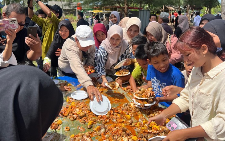 Pengudang Seafood Festival di Desa Pengudang, Sabtu (29/11).