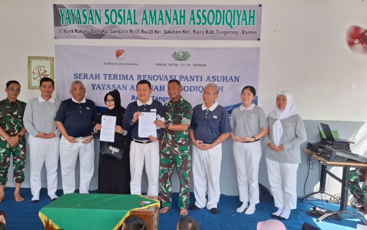 Peresmian Hasil Renovasi Panti Asuhan Yayasan Amanah Assodiqiyah.