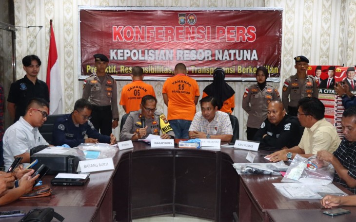 Satuan Reserse Kriminal (Satreskrim) Polres Natuna berhasil menangkap seorang tersangka penipuan arisan bodong berinisial ES (28) pada Selasa (4/2)