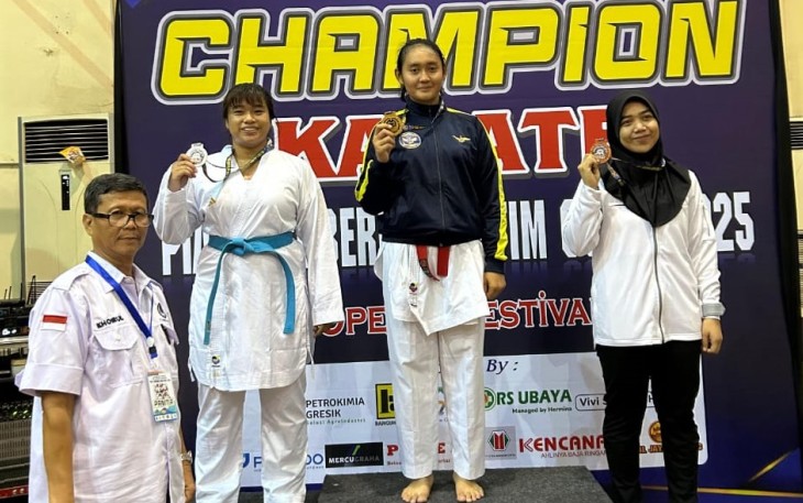Tim Karate Puspenerbal Sabet 10 Medali di Kejuaraan Karate Piala Gubernur Jatim Cup 2025