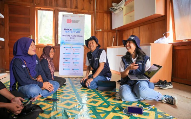 Relawan Bakti BUMN di Tanjung Enim, Sumatera Selatan