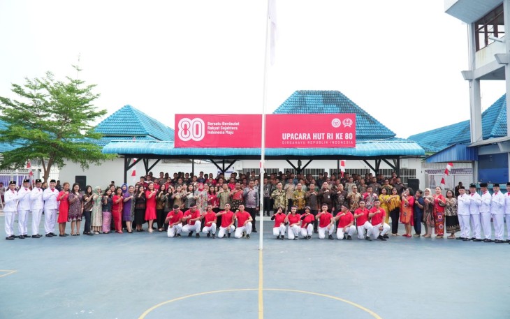 Rutan Kelas I Medan Gelar Upacara Bendera Peringatan HUT Ke-80 RI