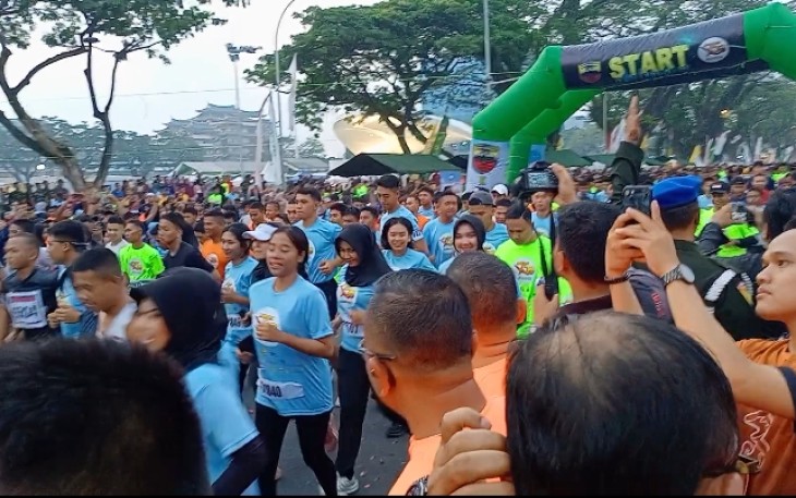 Ribuan Peserta Ikuti Fun Run 5K pada HUT ke-75 Kodam I/BB.
