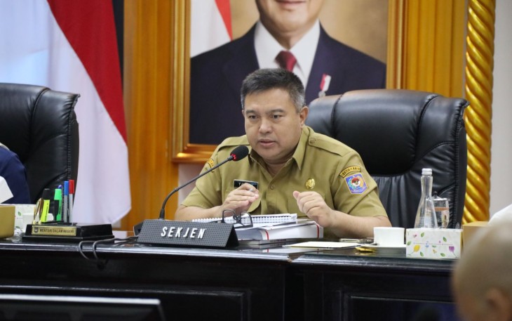 Sekretaris Jenderal (Sekjen) Kementerian Dalam Negeri (Kemendagri) Tomsi Tohir