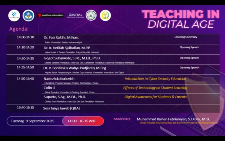 Seminar "Teaching in Digital Age" Sukses Digelar:  Pembelajaran Aman, Cerdas, dan Inovatif