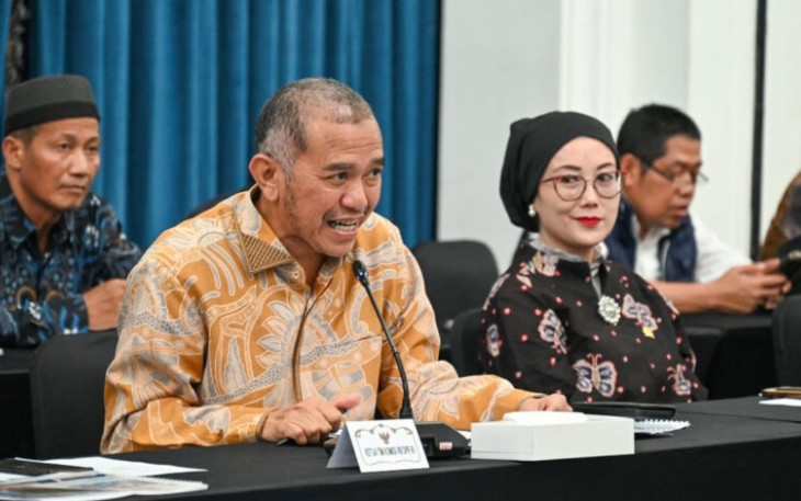 Wakil Ketua Komisi VIII DPR RI Singgih Januratmoko, saat memimpin kunjungan kerja reses di Bandung, Jawa Barat, Kamis, (27/3/2025)