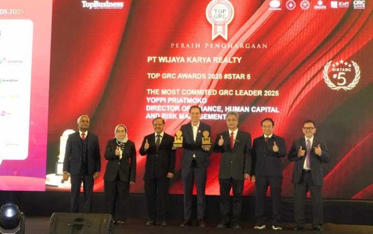 WIKA Realty Borong Dua Penghargaan termasuk Predikat 5 Stars di TOP GRC Awards 2025