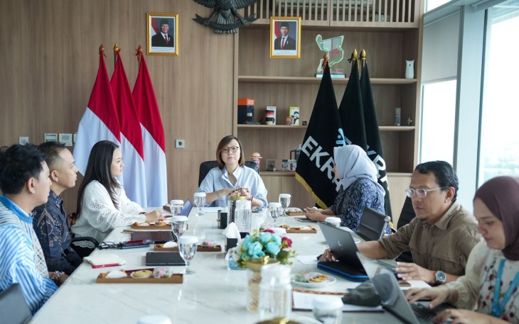 Wakil Menteri Ekonomi Kreatif, Irene Umar, menerima audiensi dari Yayasan Layak Insan Mandiri, Jakarta, Rabu (5/11/2025).